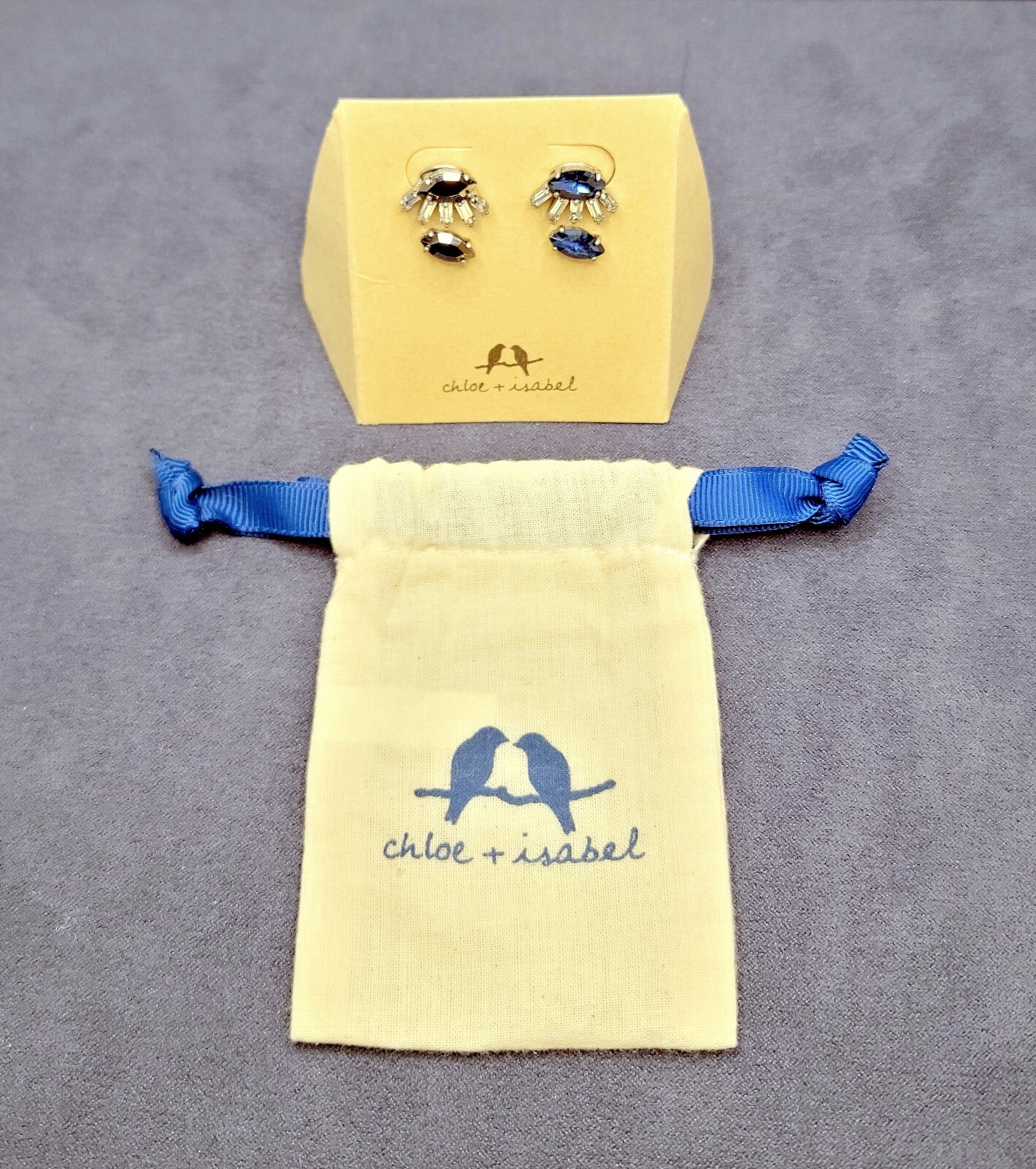 Chloe + Isabel Convertible “Eyelash” Stud Earring Set – Branded Bag & holder