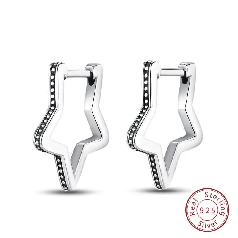 925 Sterling Silver Lotus Zircon Drop Earrings Women Wedding Classic Jewelry