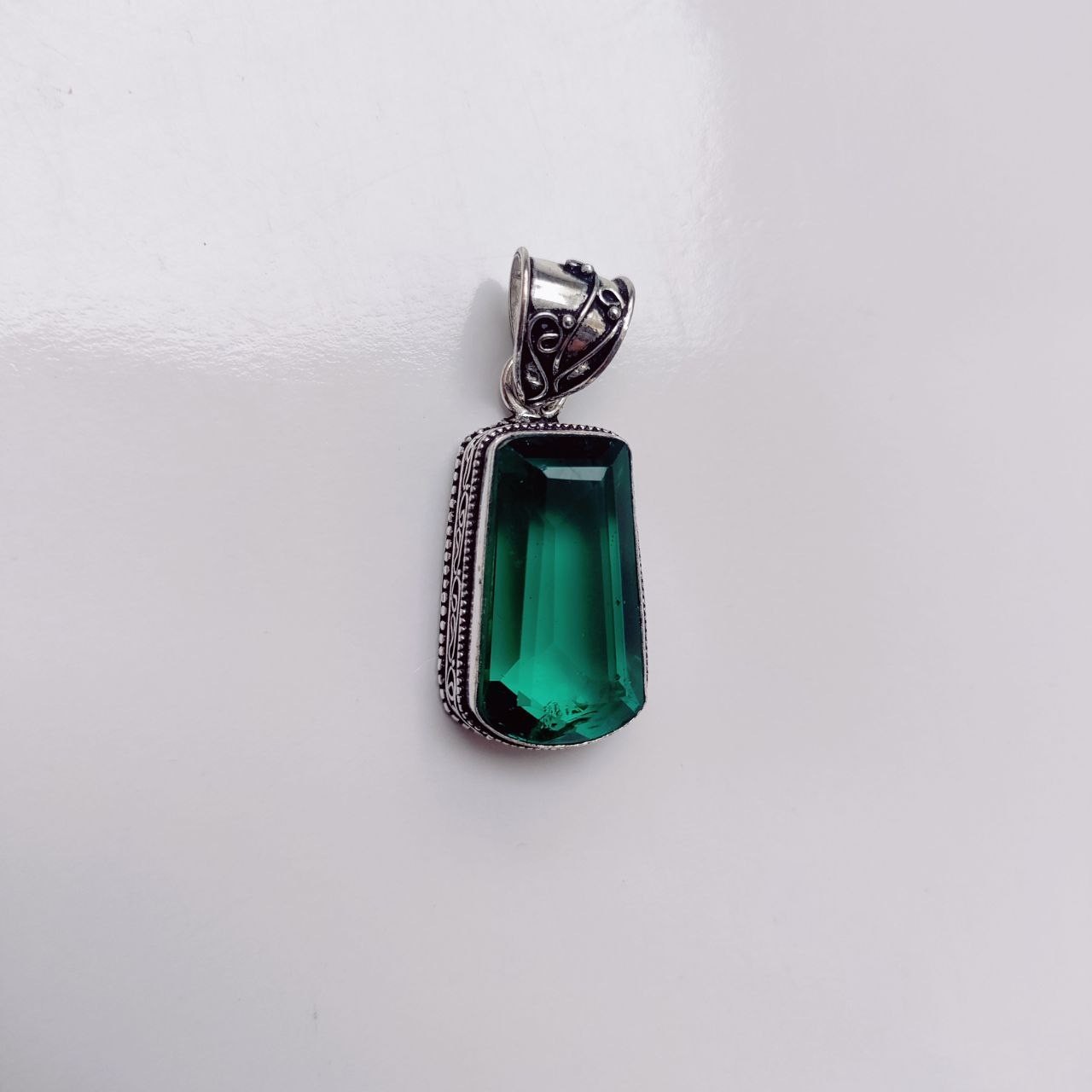 Paraiba Tourmaline Gemstone Handmade 925 Sterling Silver Jewelry Pendant 1.80″