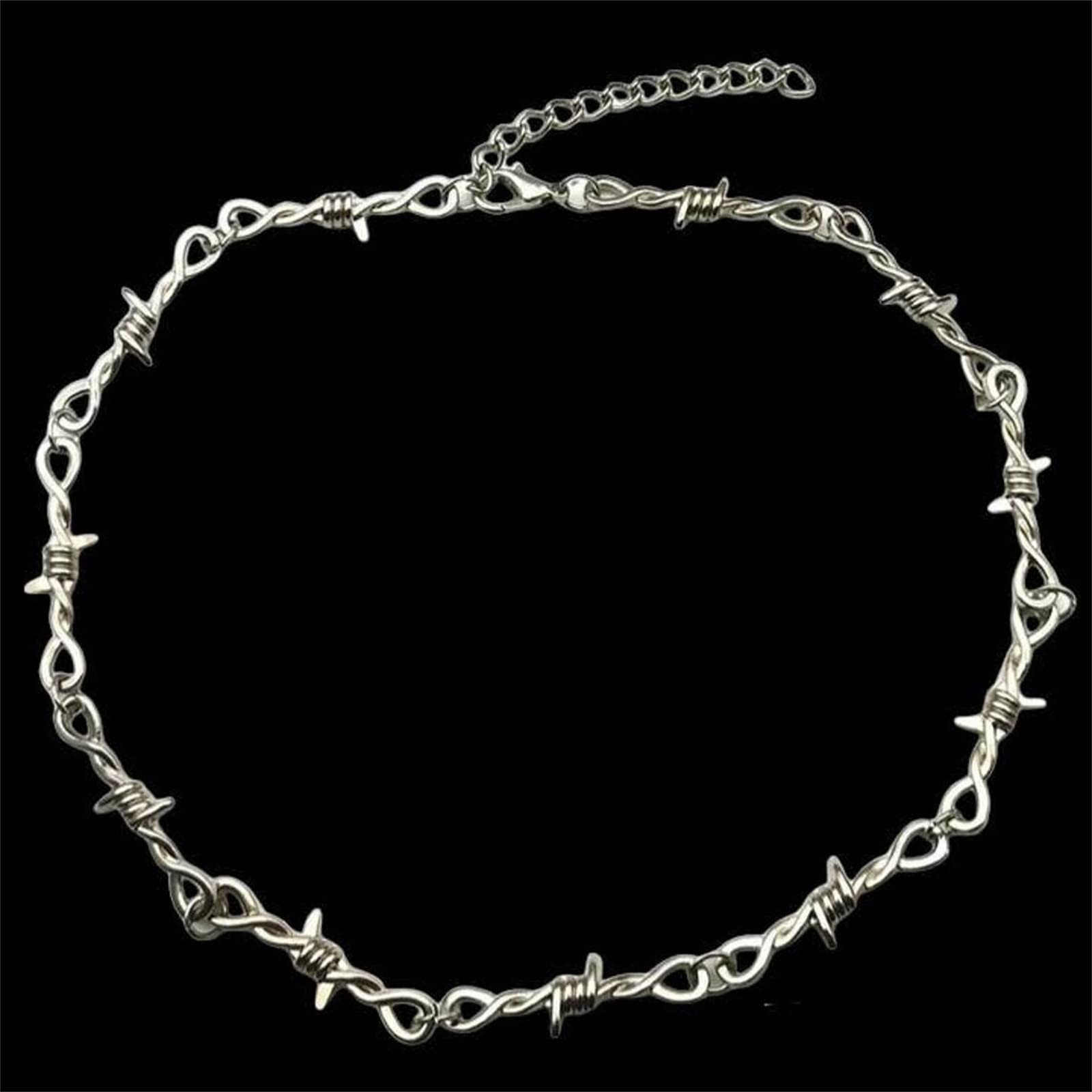 Unisex Gothic Thorns Choker Necklace for Men Women Personalized Punk Hip Hop …