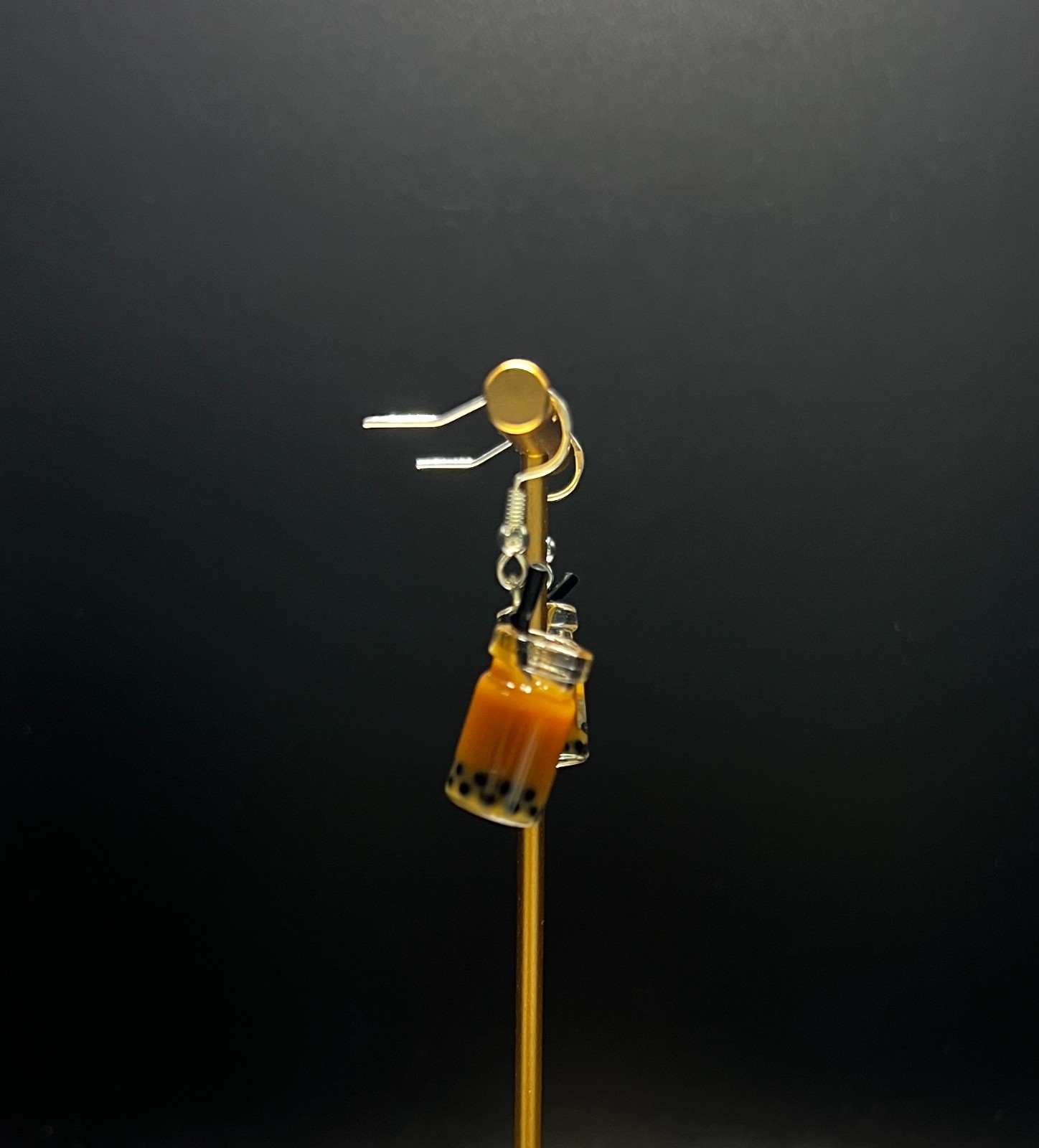 ESPRESSO BOBA TEA Dangle Earrings Espresso Boba Tea Earrings Collection