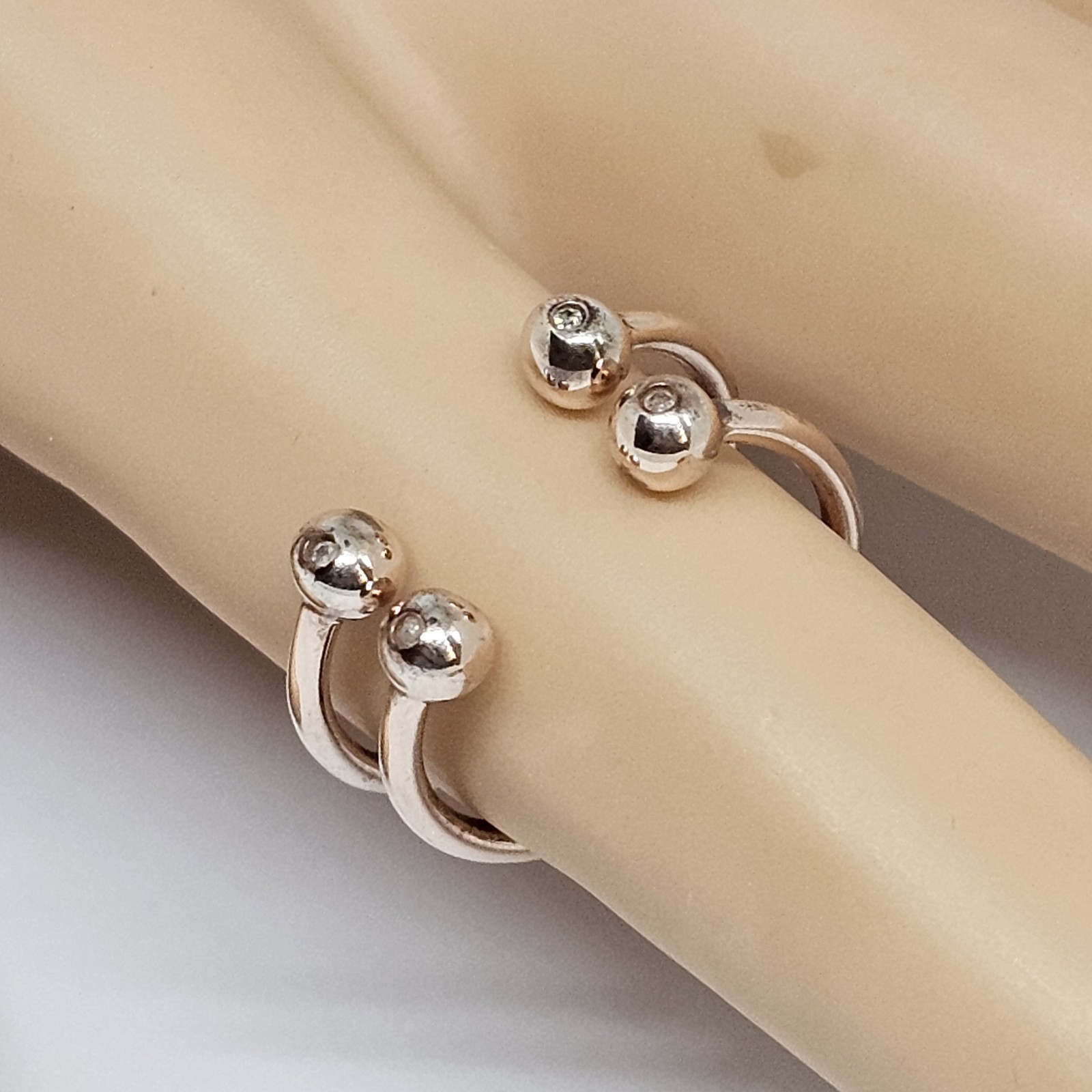 La Soula Jewelry Two Rings Rose Gold Plated Women’s One Size Stackable Open Ring