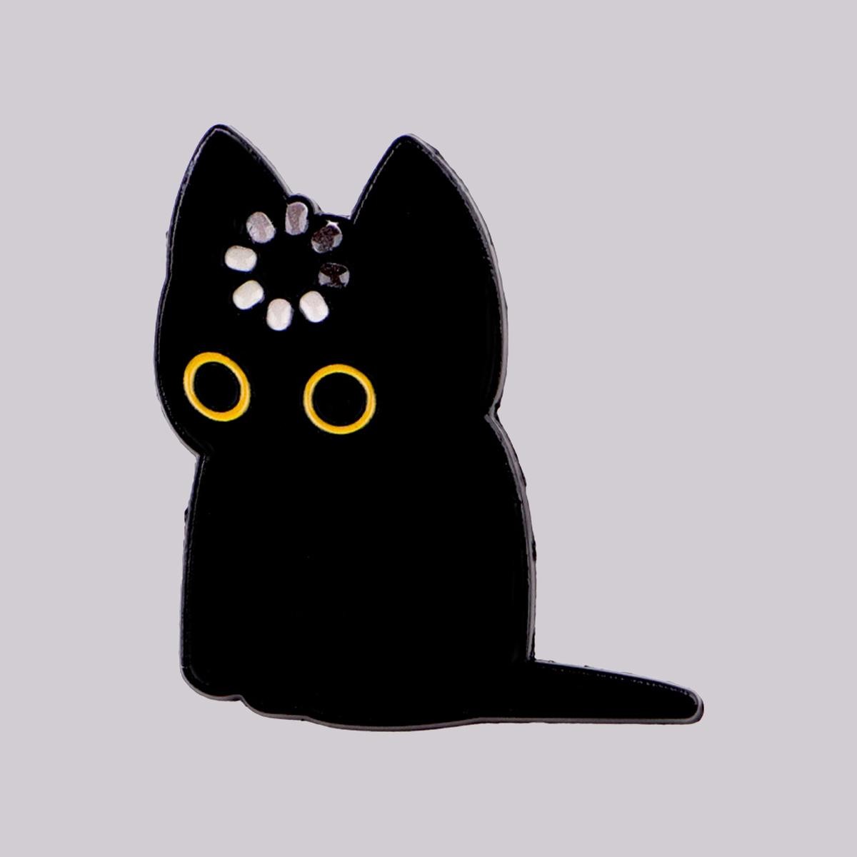 Loading Black Cat Enamel Pin Cute Brooch Lapel Badge Backpack Gift Animal Lover