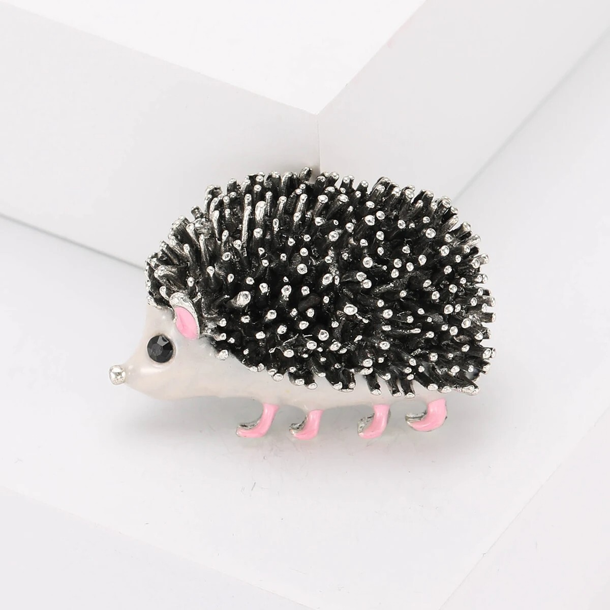 Hot Sale Enamel Hedgehog Brooches Small Animal Pin Friend Gifts Accessories