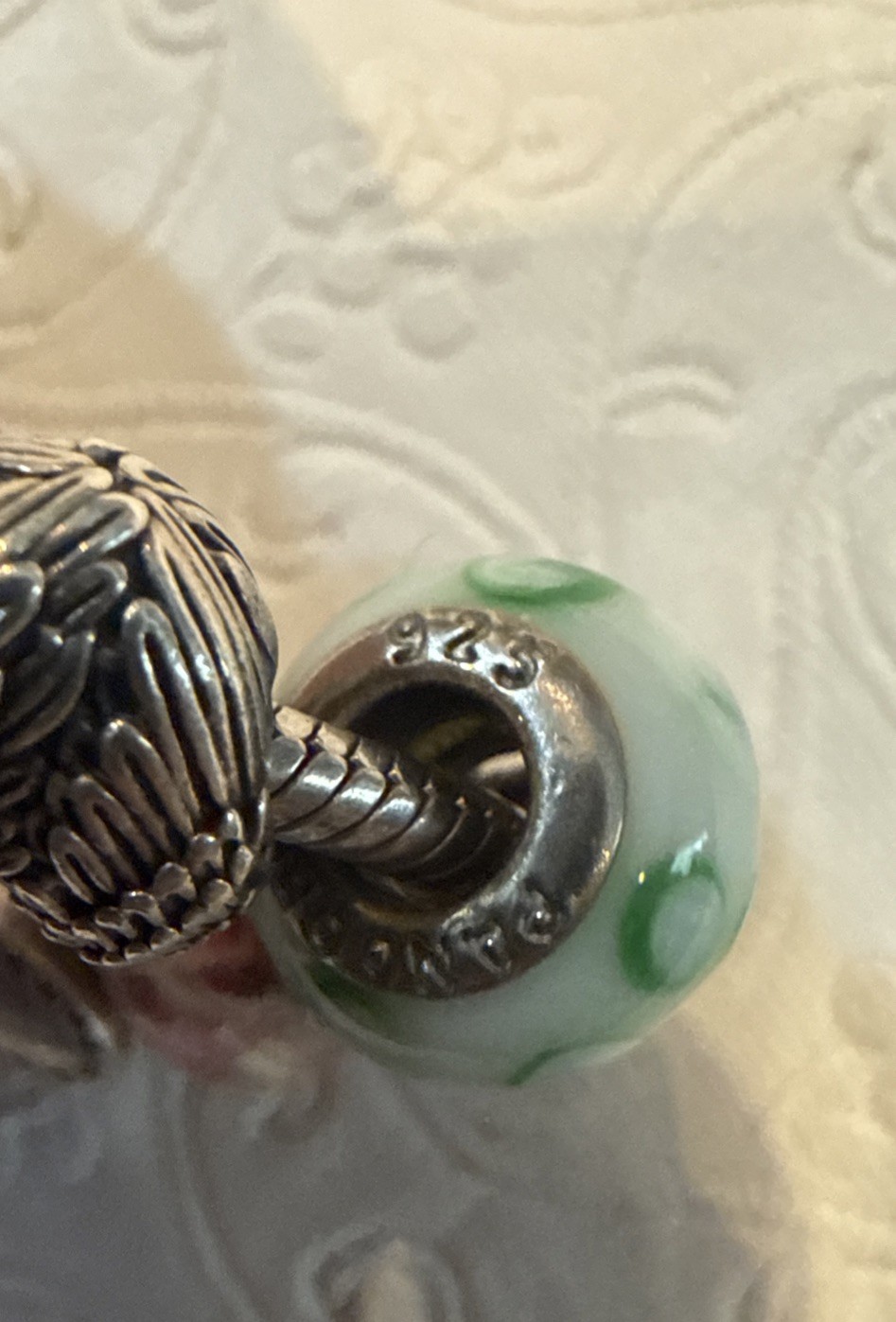 Authentic PANDORA Bracelet Lot of 10 w/ Rare 14K Gold Ring Box & Angel Wings