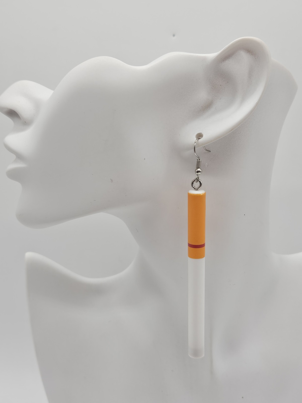 Cigarette Earrings Novelty Fashion Jewelry Custom Resin 90