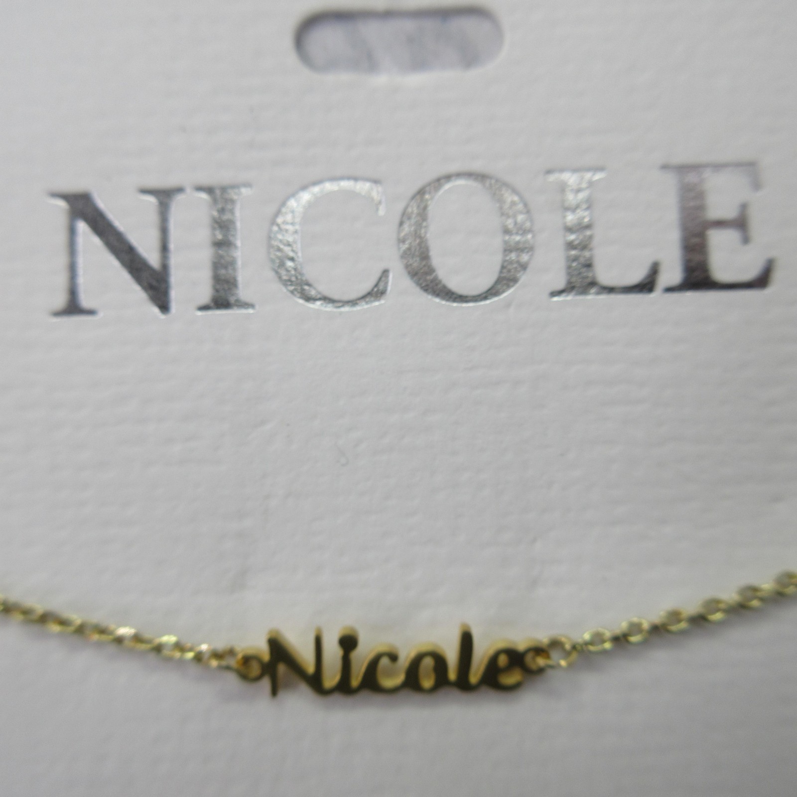 Marina De Buchi Nicole Name Freedom Bracelet Gold Tone Adjustable Nickel Free