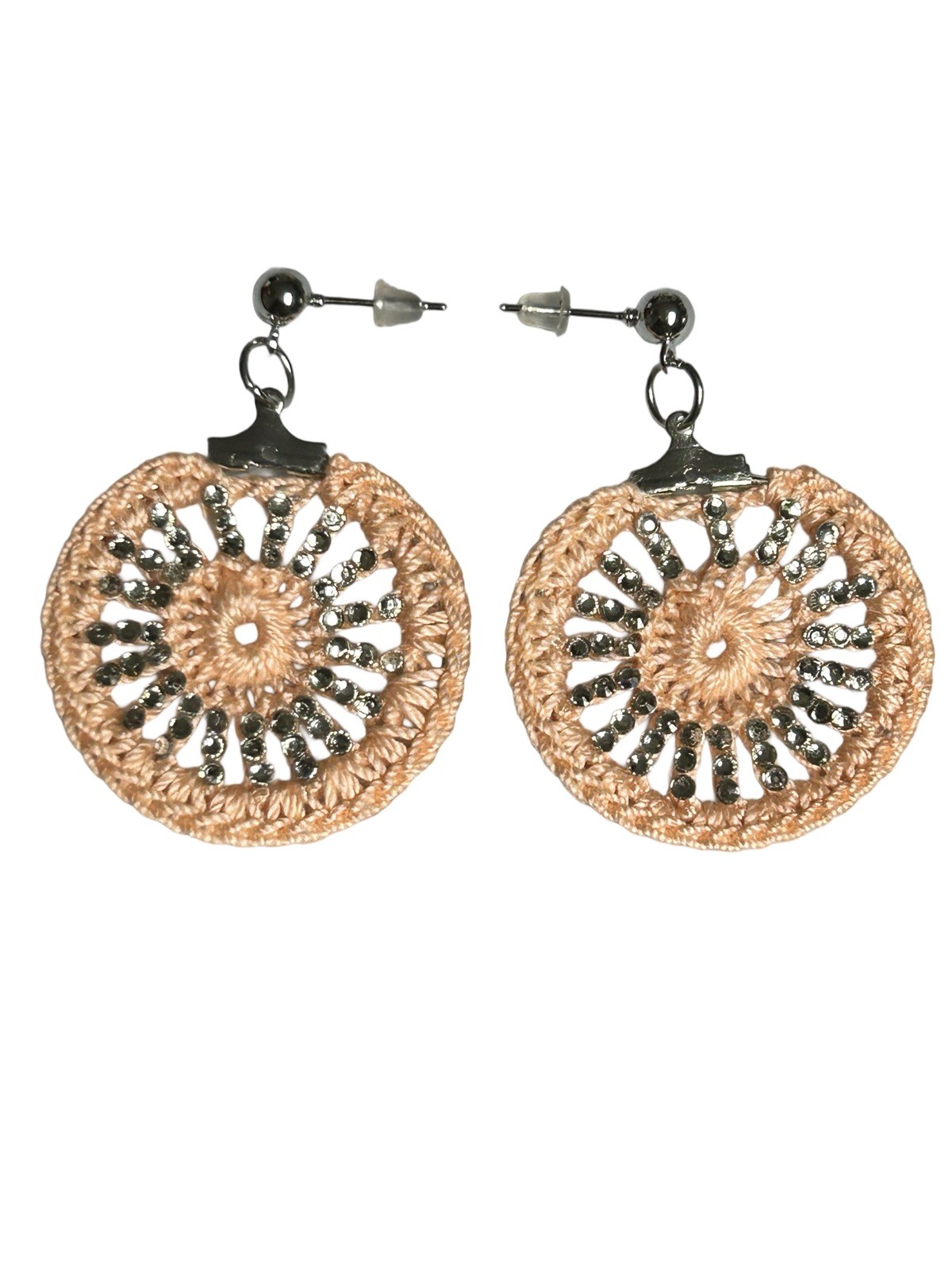 Icy Boho Earrings New Surgical Steel Ear Wire In Beige