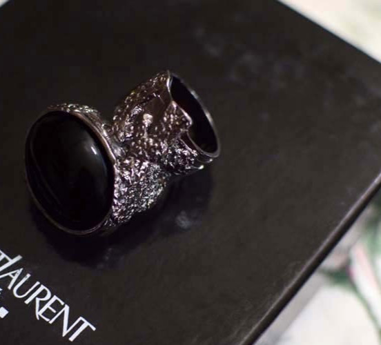 Yves Saint Laurent YSL Arty Ring size 6 Magenta