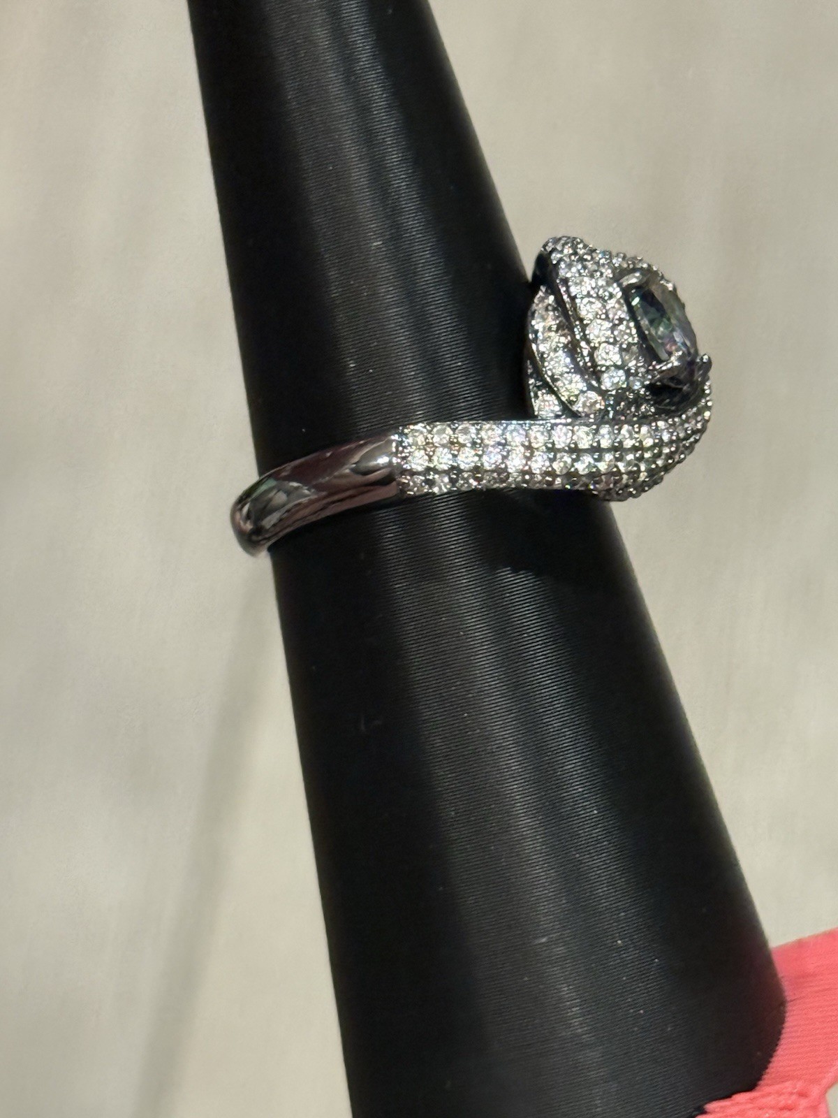 Bomb Party BP-June 2025 Birthday Ring-Size 9-Alexandrite-Hematite Plating