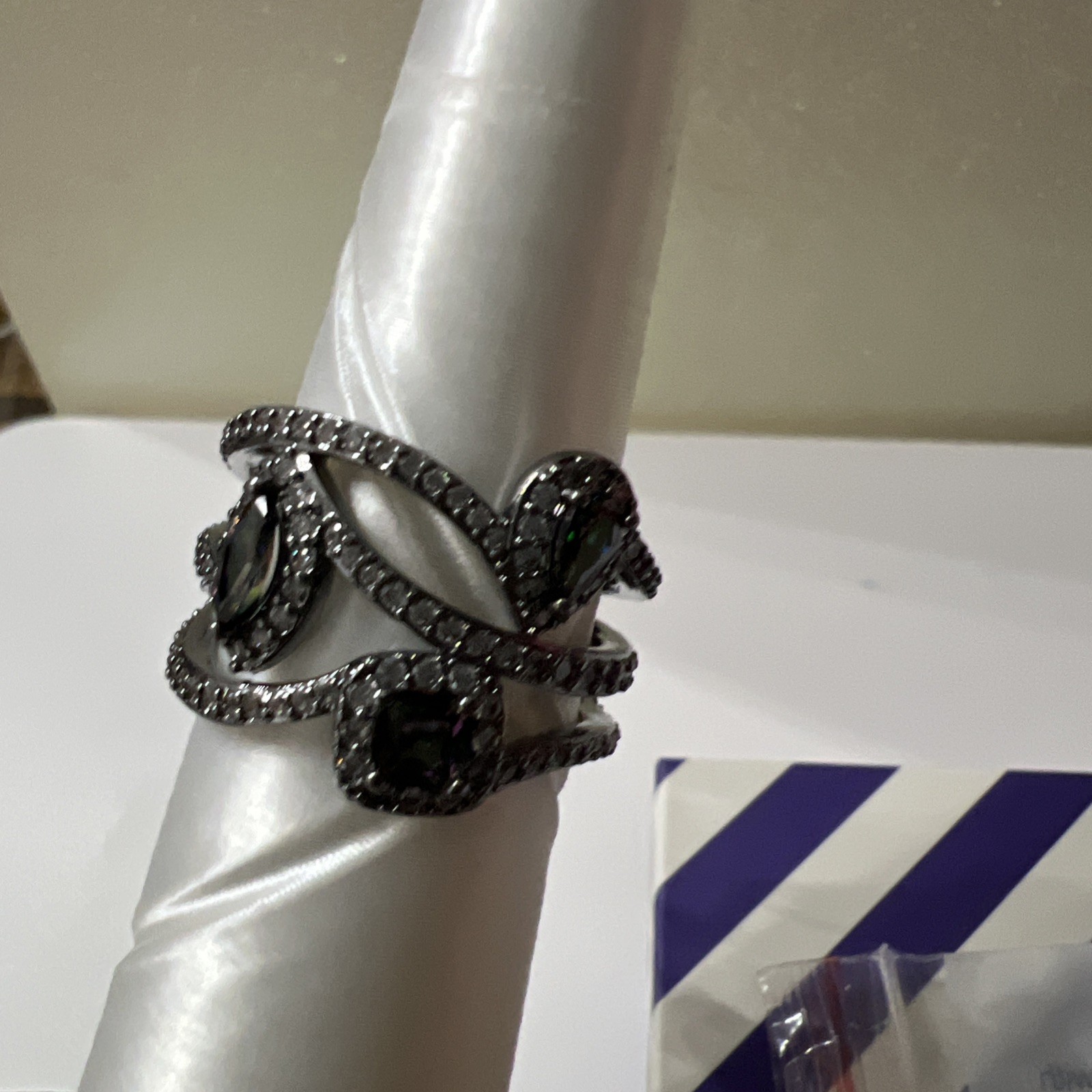 Bomb Party June birthday 2026 ring sz 7 “Make Then Look” LC Alexandrite Hematite