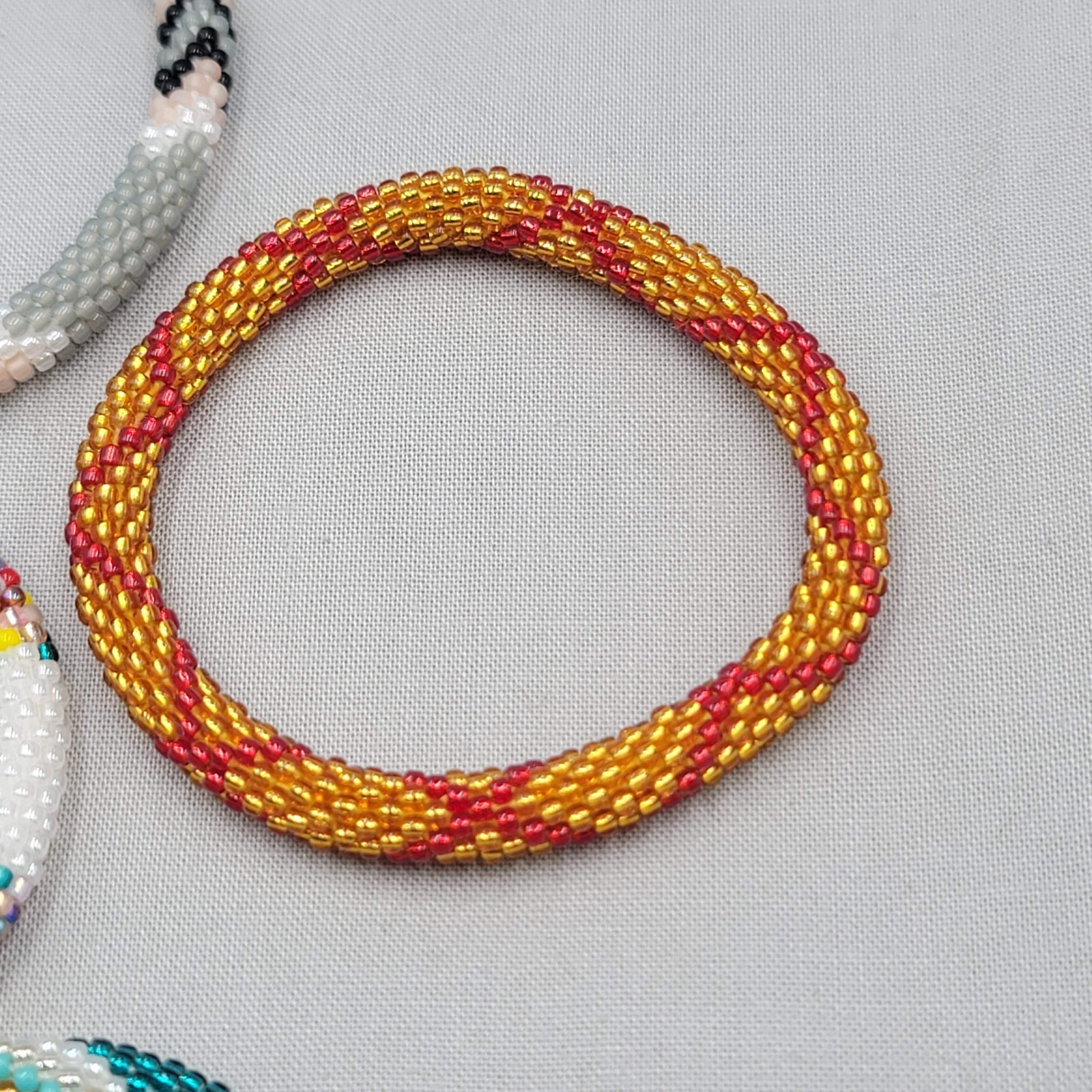 SASHKA Bracelet Lot of 4 New With Tags Multicolor Seed Bead Nepal