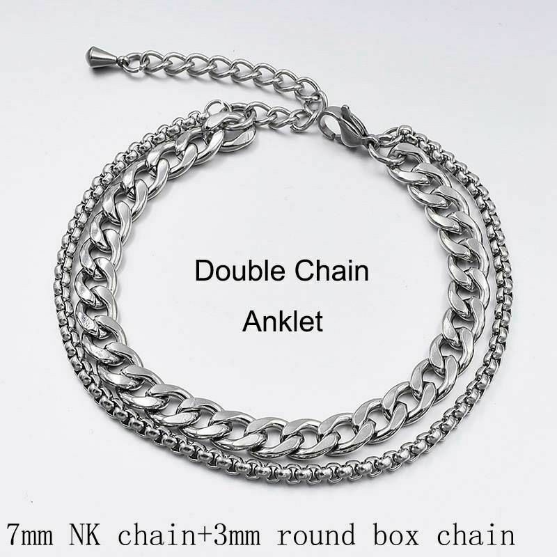 Beach Jewelry Foot Leg Men Stainless Anklet Ankle Bracelet For Chain Steel Women