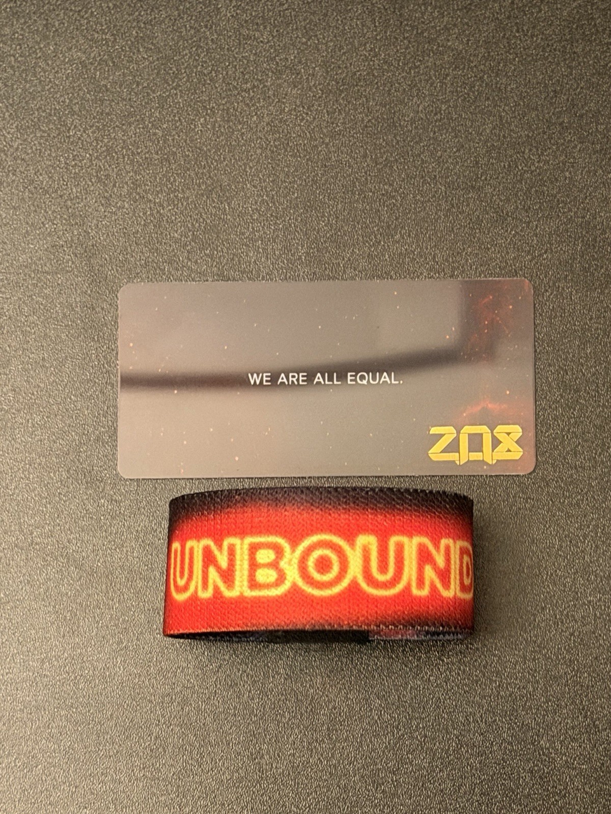 OOS SUPER RARE LUMI ZOX ‘Unbound’ *CUSTOM XS* Fabric Wristband #0428