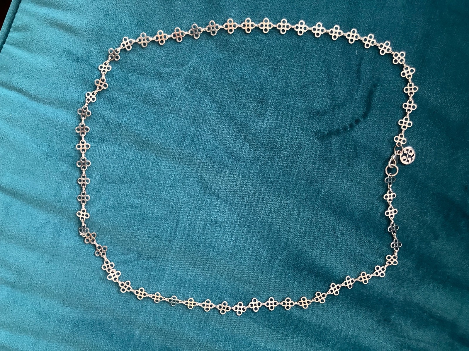 Tory Burch sterling silver necklace