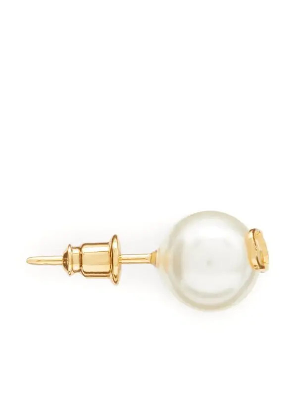 Valentino Garavani vlogo signature pearl stud earrings – neutrals authenthic