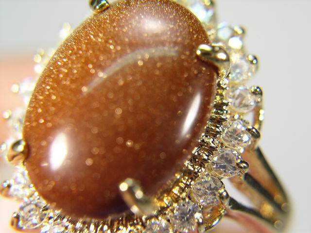 SZ’S 5,6,7,8,9 GOLDSTONE RING *Special* VINTAGE SEMI-PRECIOUS GEMSTONE DA808GS