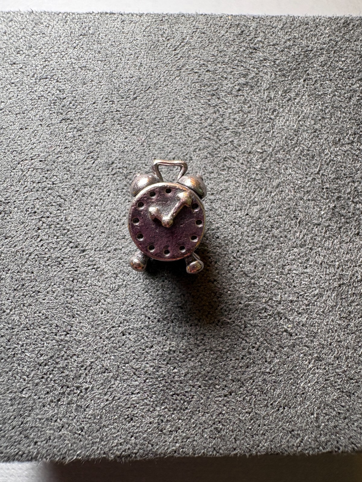 Authentic Pandora Vintage Alarm Clock Time Charm 925 ALE Retired