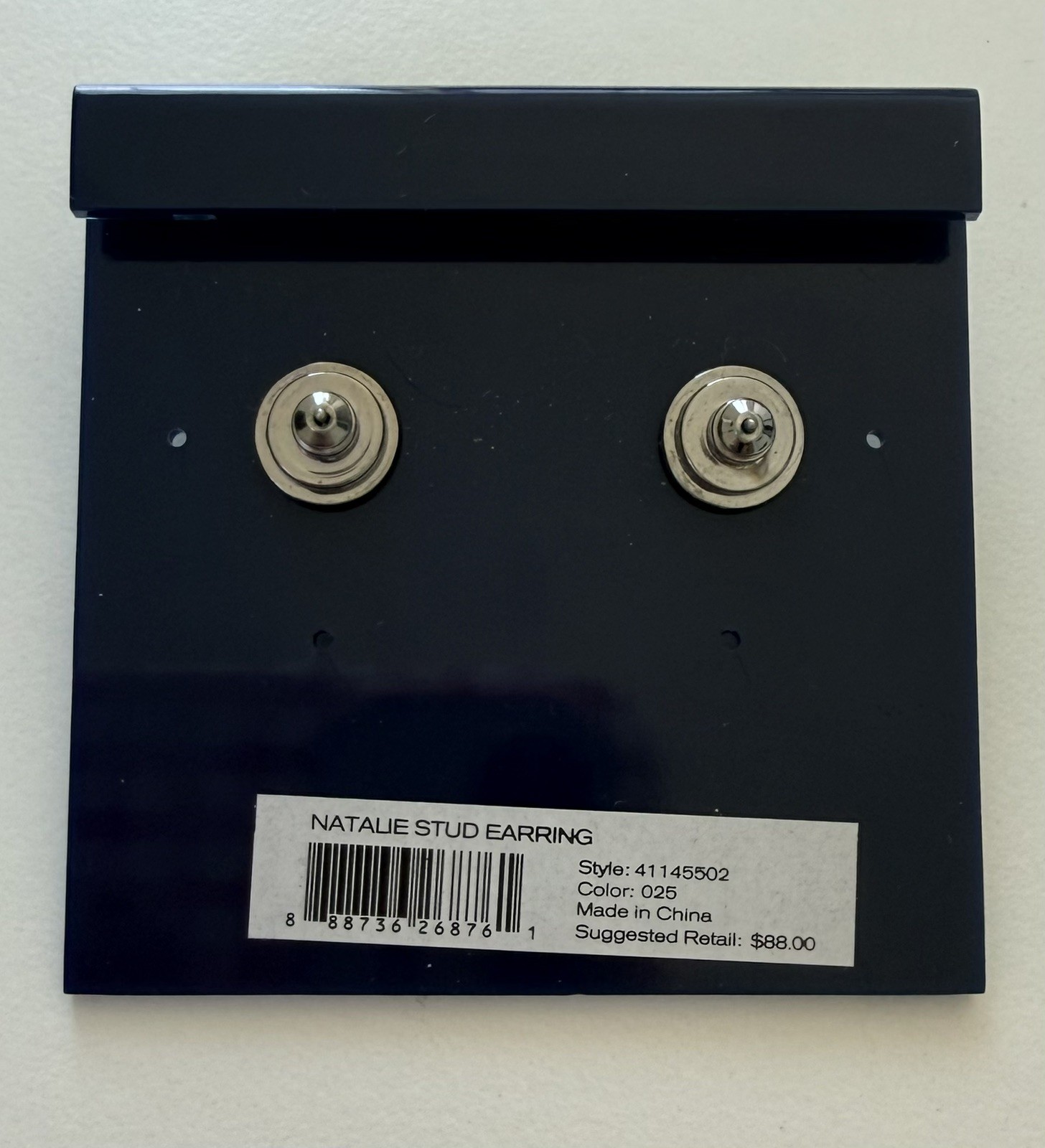 Tory Burch Natalie TT Logo Stud Earrings NWT