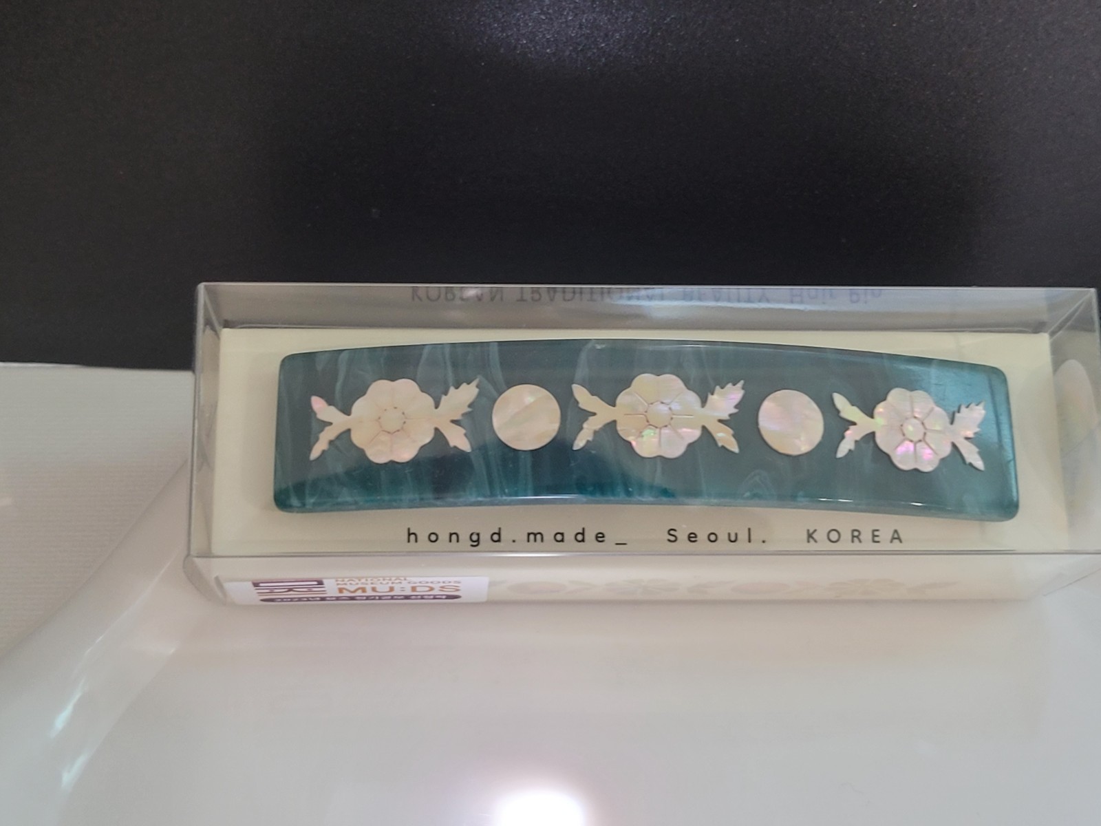 National Museum of Korea Mother of Pearl Hair Pin Clip Korean Traditional Beauty