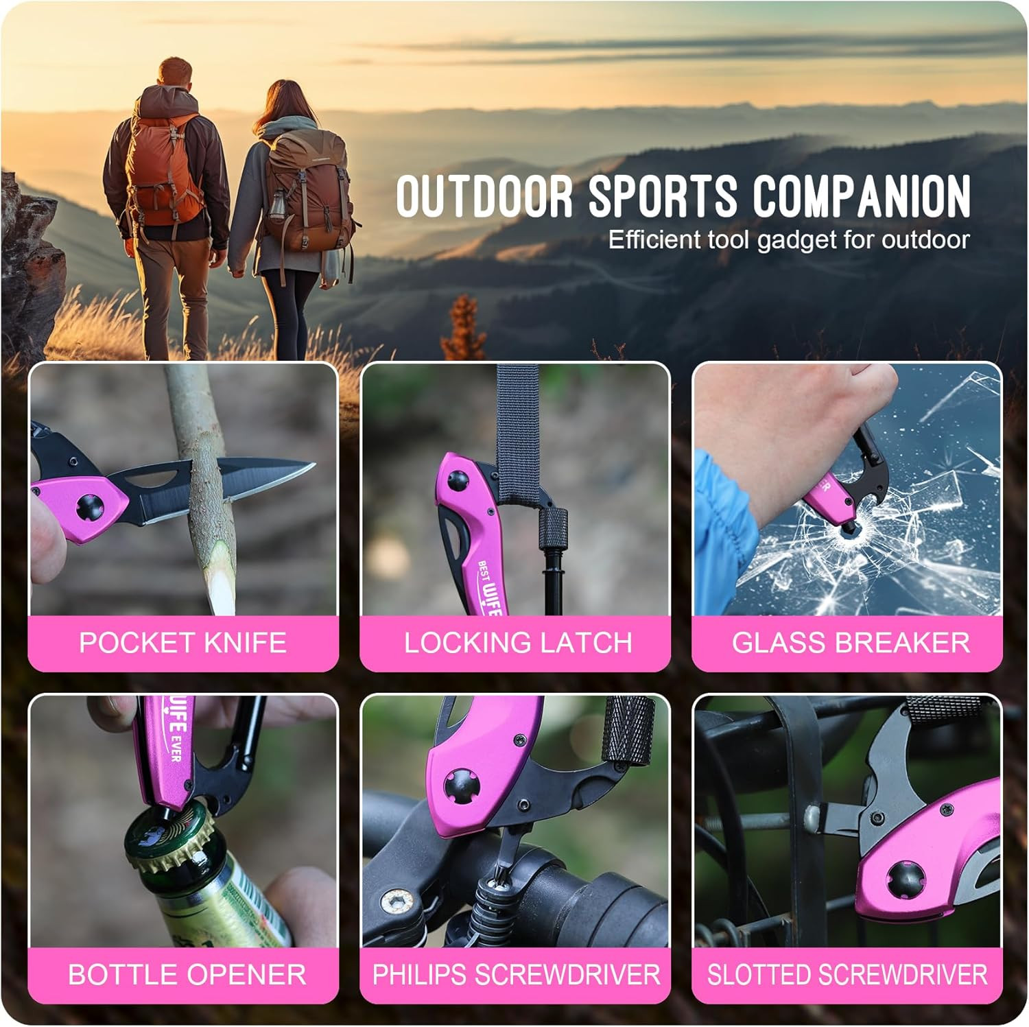 Gifts for Wife, Multitool BEST WIFE EVER, Valentines Day Anniversary Birthday Gi