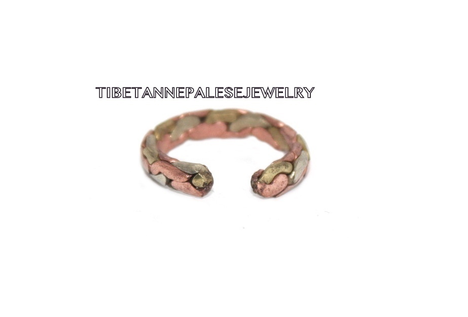 Yoga ring Healing ring Boho ring nepal ring Copper ring Tibet Ring RB89