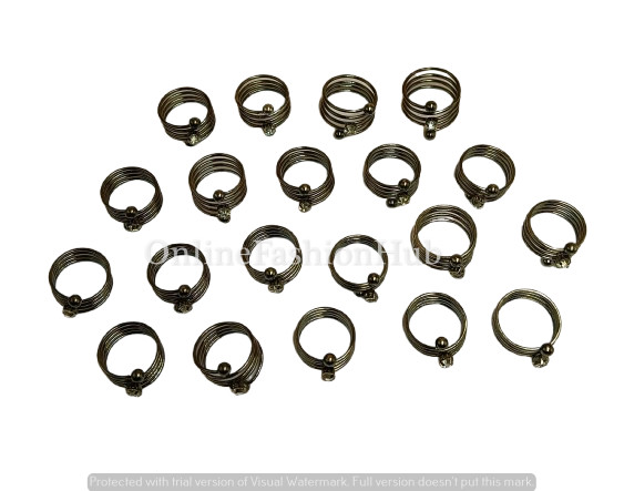 Exclusive Crystal Stainless Steel Spiral Alloy Rings Jewelry Wholesale Lot Gift~