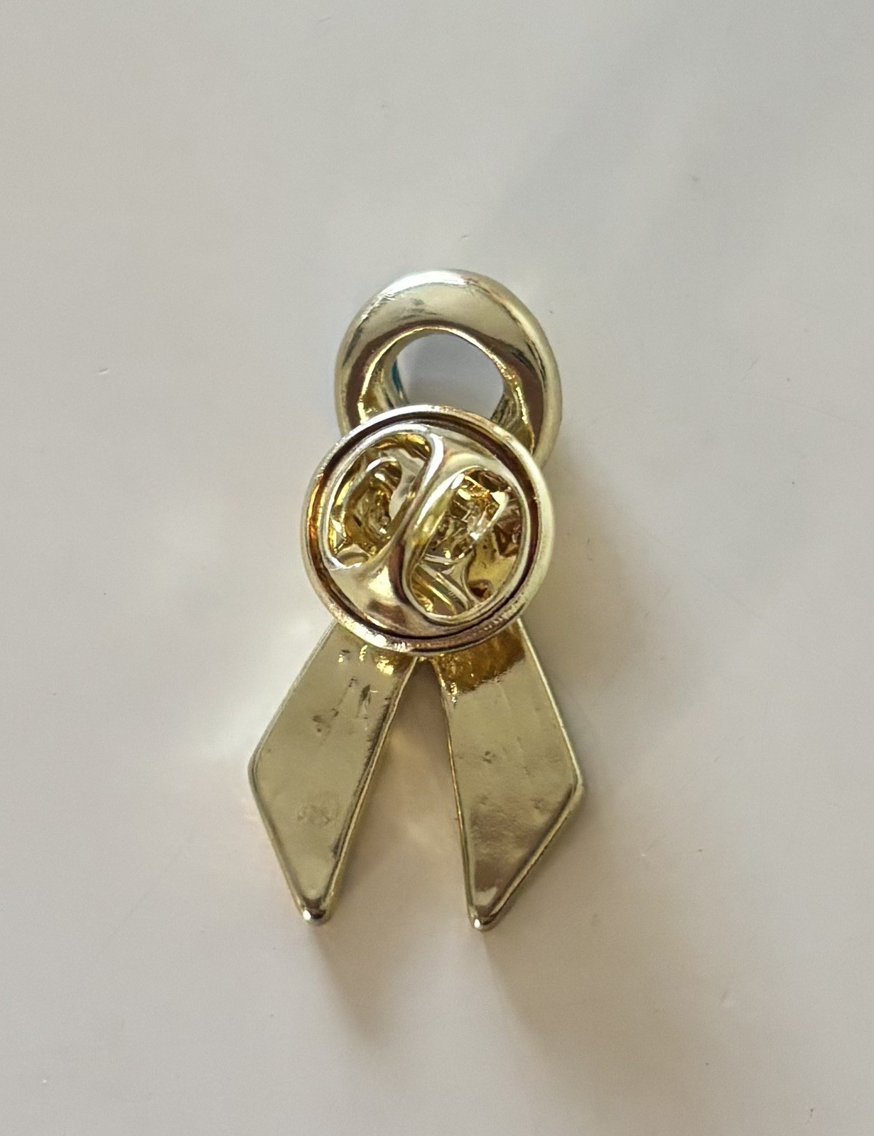 Lot Of 10, Blue & Yellow Metal Alloy Awareness Ribbon Lapel Pin Pins