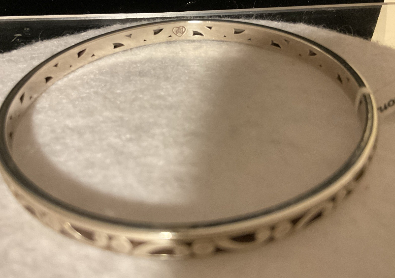 ICONIC SWIRLS! STUNNER NWT BRIGHTON CONTEMPO SLIM OPEN SCROLL BANGLE BRACELET