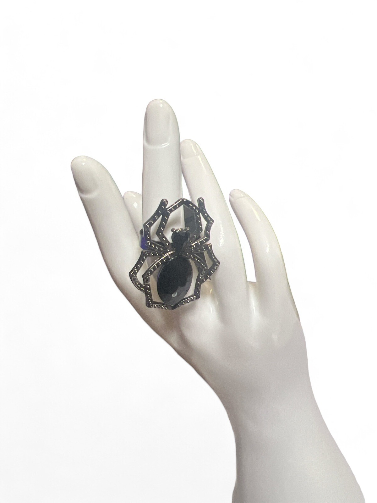 Unisex Adult Black Widow Spider Witch Adjustable Halloween Costume Spooky Ring