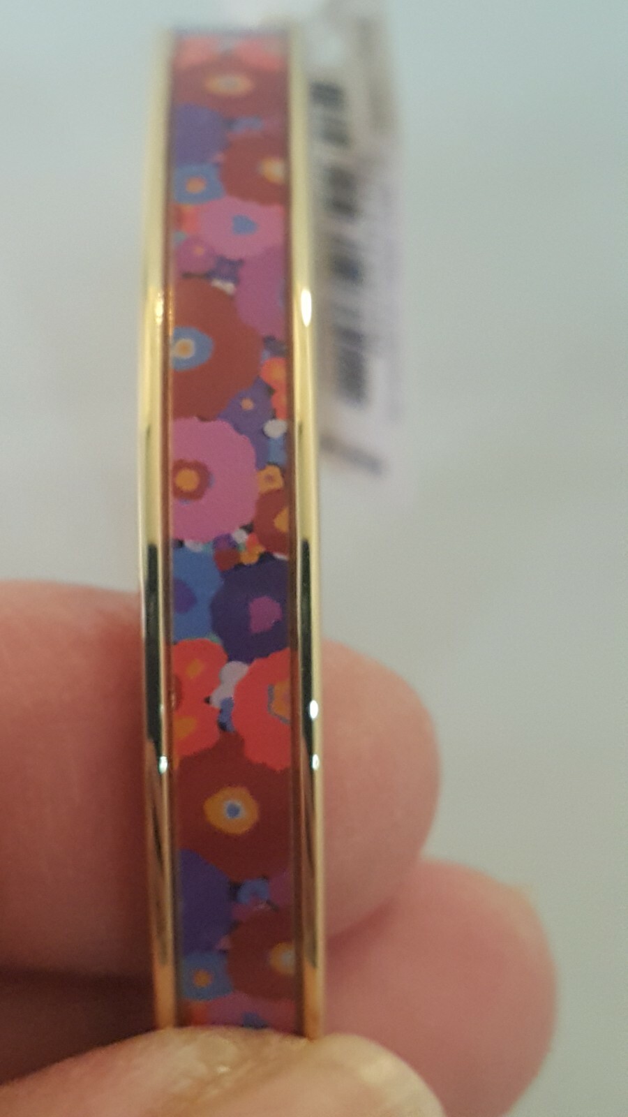 Vera Bradley Women’s Flowers Bangle Bracelet Gold Plated Multi Color NWT
