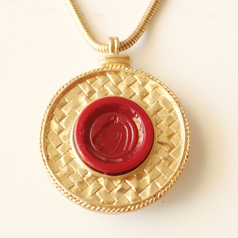 New 16″ Chicos Round Tag Pendant Necklace Short Gift Fashion Women Party Jewelry