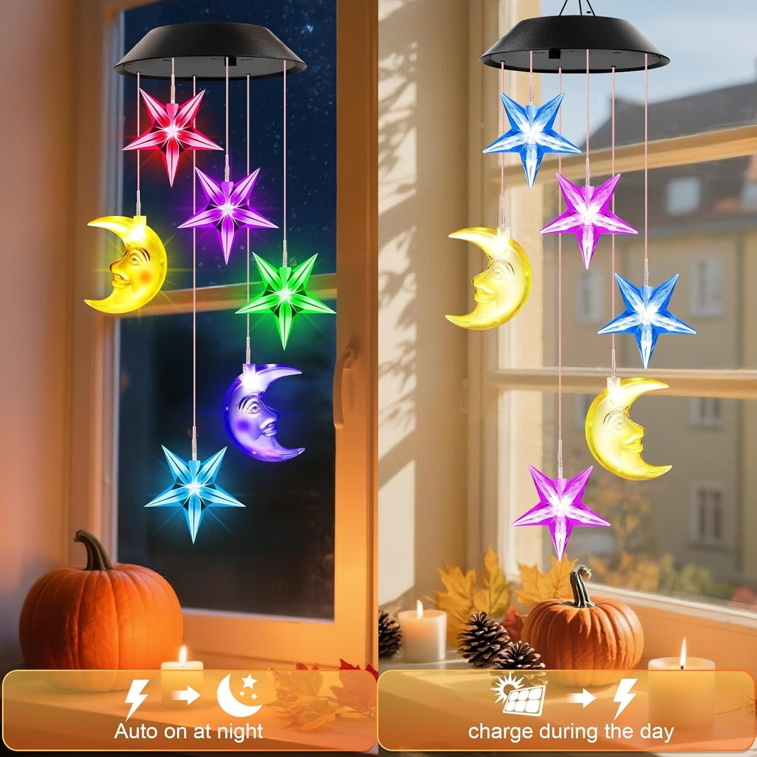 Birthday Gifts for Women Mom Grandma Her Wife, Solar Lights Outdoor Wind Chim…