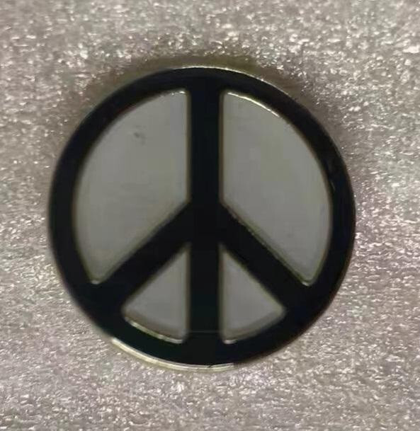 USA PEACE SYMBOL USA Motorcycle Hat Cap lapel Pin