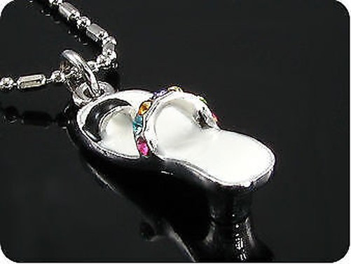 Topaz Pendant Multicolored 0 9/32×0 3/32in Gold Plated White 18 K