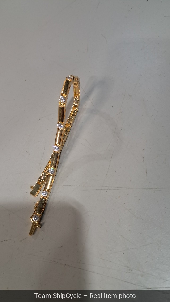 without tags 14K Yellow Gold Plated 4Ct Round Cut Diamond Lab Created Wo G2U