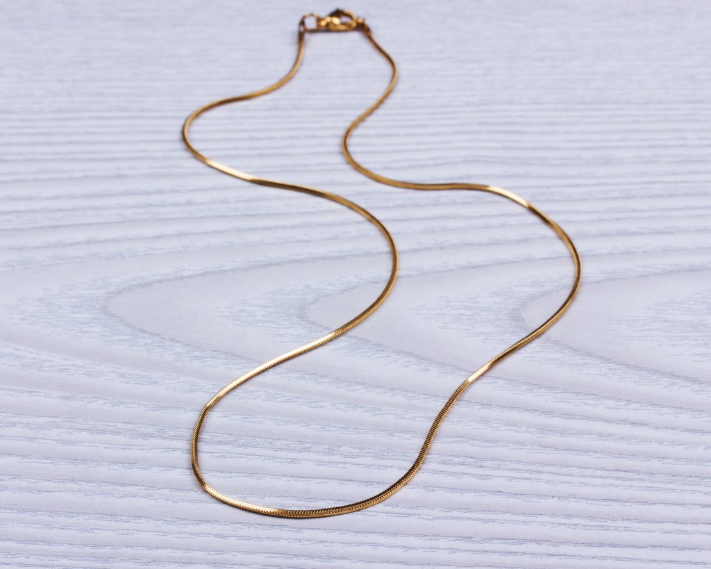 Snake Chain Necklace 16-30″ 925 Sterling Stamped, Gold, Gunmetal Plated 1 or2MM