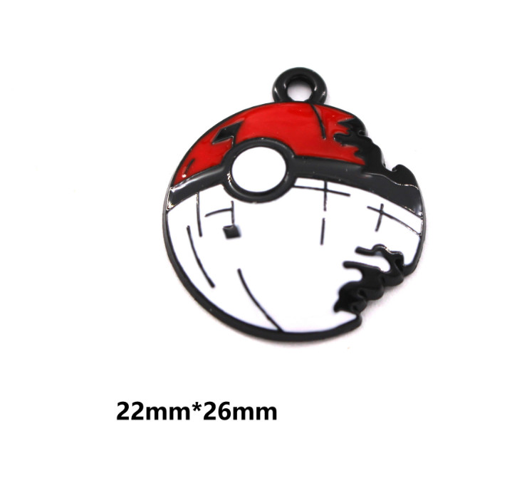 New 80 Pcs Japanese Anime Mixed Enamel Charms Metal Pendants DIY Jewelry E50