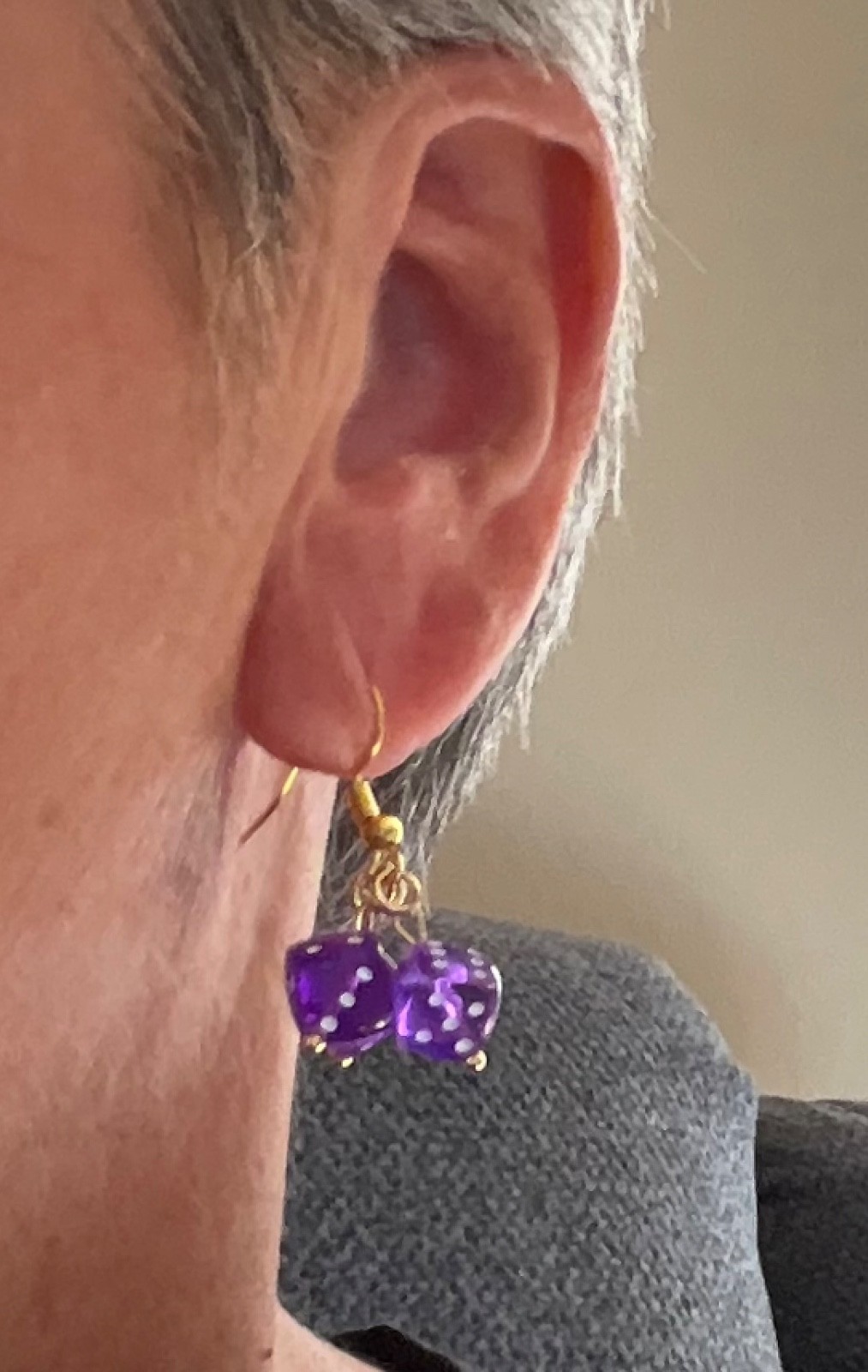 Bunco Dice Mini Dice Three Dice Earrings