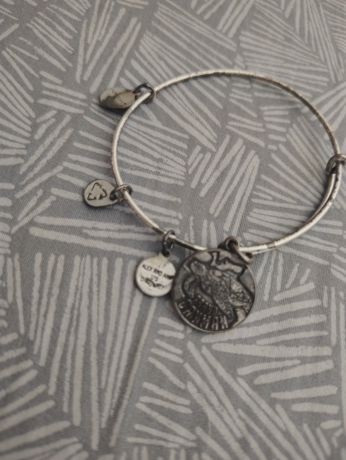 ALEX AND ANI Silver Adjustable Charm Bangle Bracelets Lot of 9, Assorted Themes