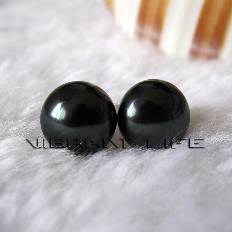 11.5-12.0mm Freshwater Pearl Earrings Stud Earrings AC——MORE COLORS