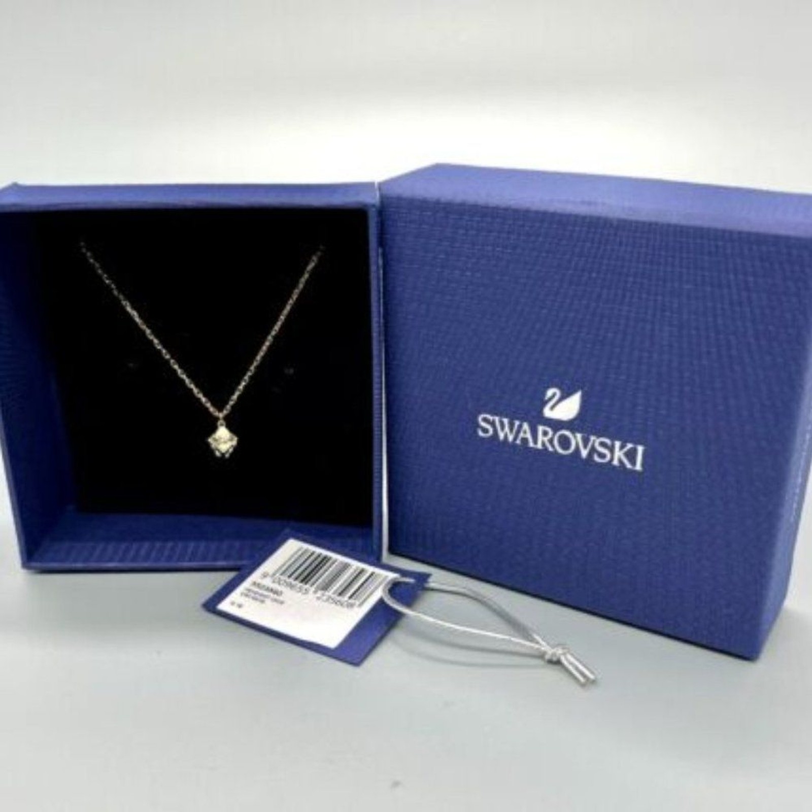 Swarovski Crystal Jewelry Pendant DICE Gold Tone Plated with Gift Box