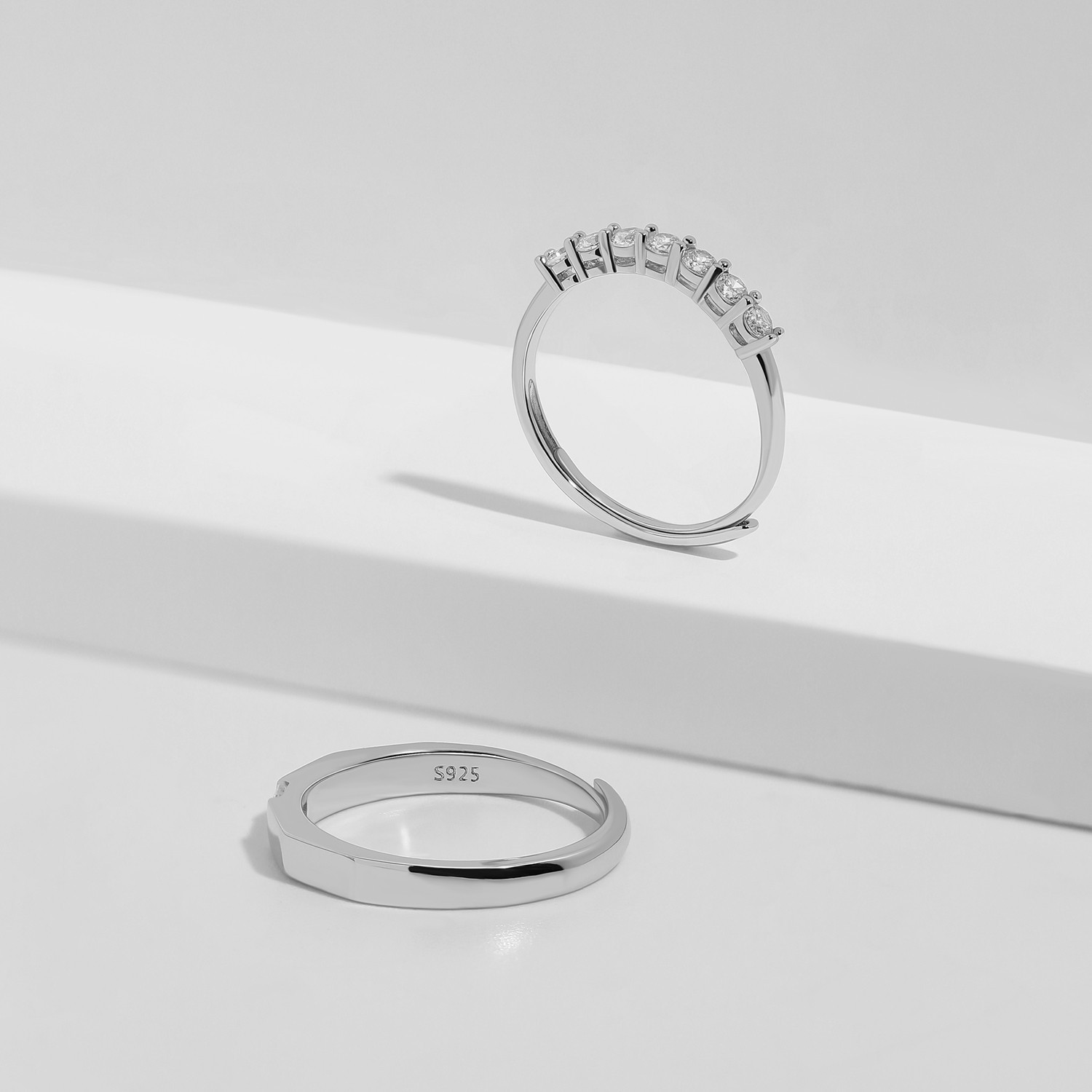 Meissa Engagement Rings for Women Couples Matching Sterling Silver Couple Rings