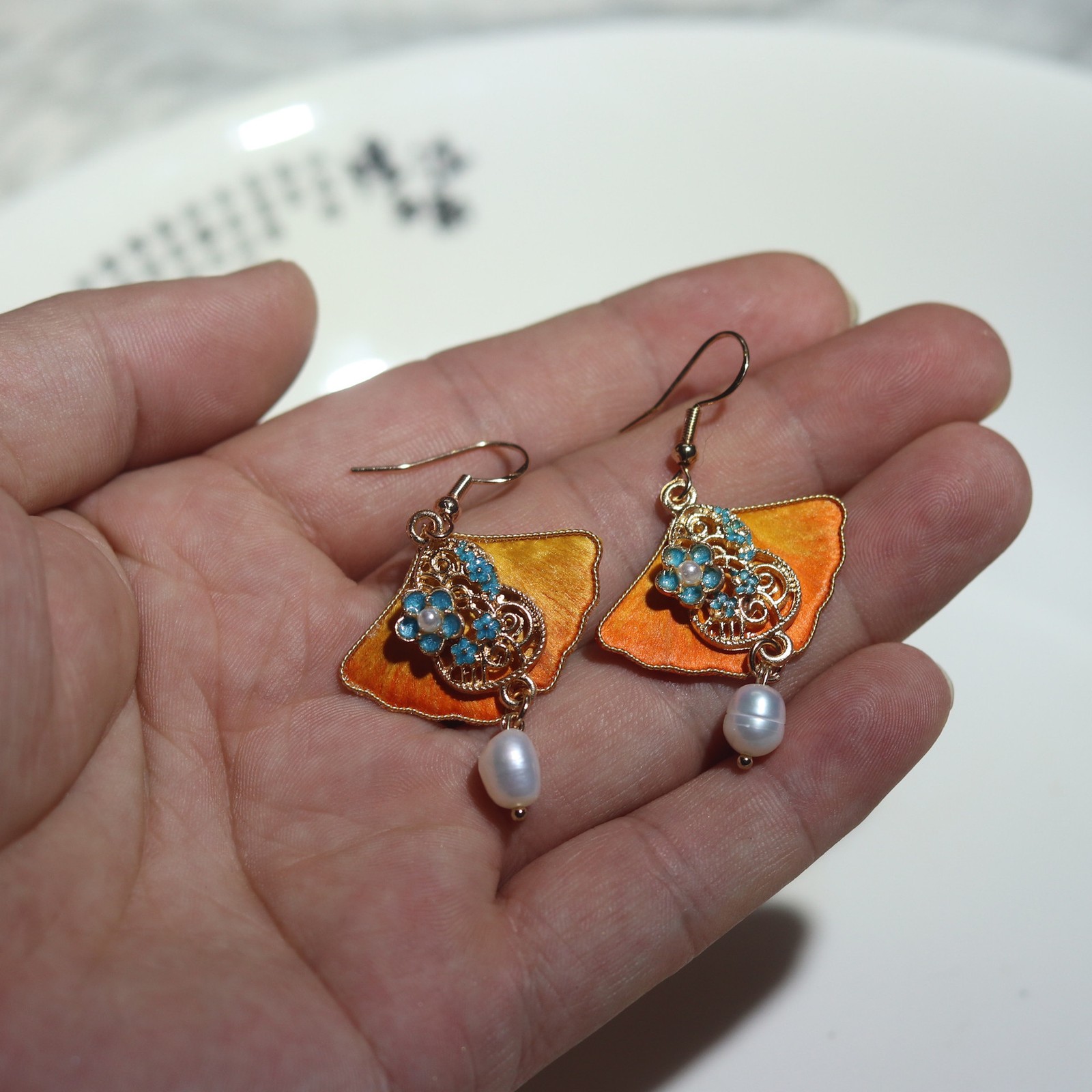 New Velvet Ginkgo Earrings Hanfu Chinese Style Classical Hair Accessories