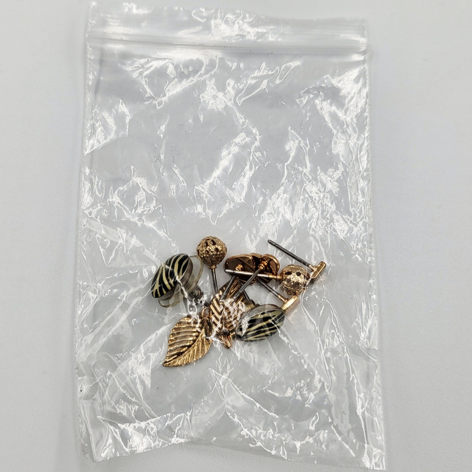Y2k Mixed Lot Small Statement Stud Earrings Sizes Vary Gold and Silver Tone