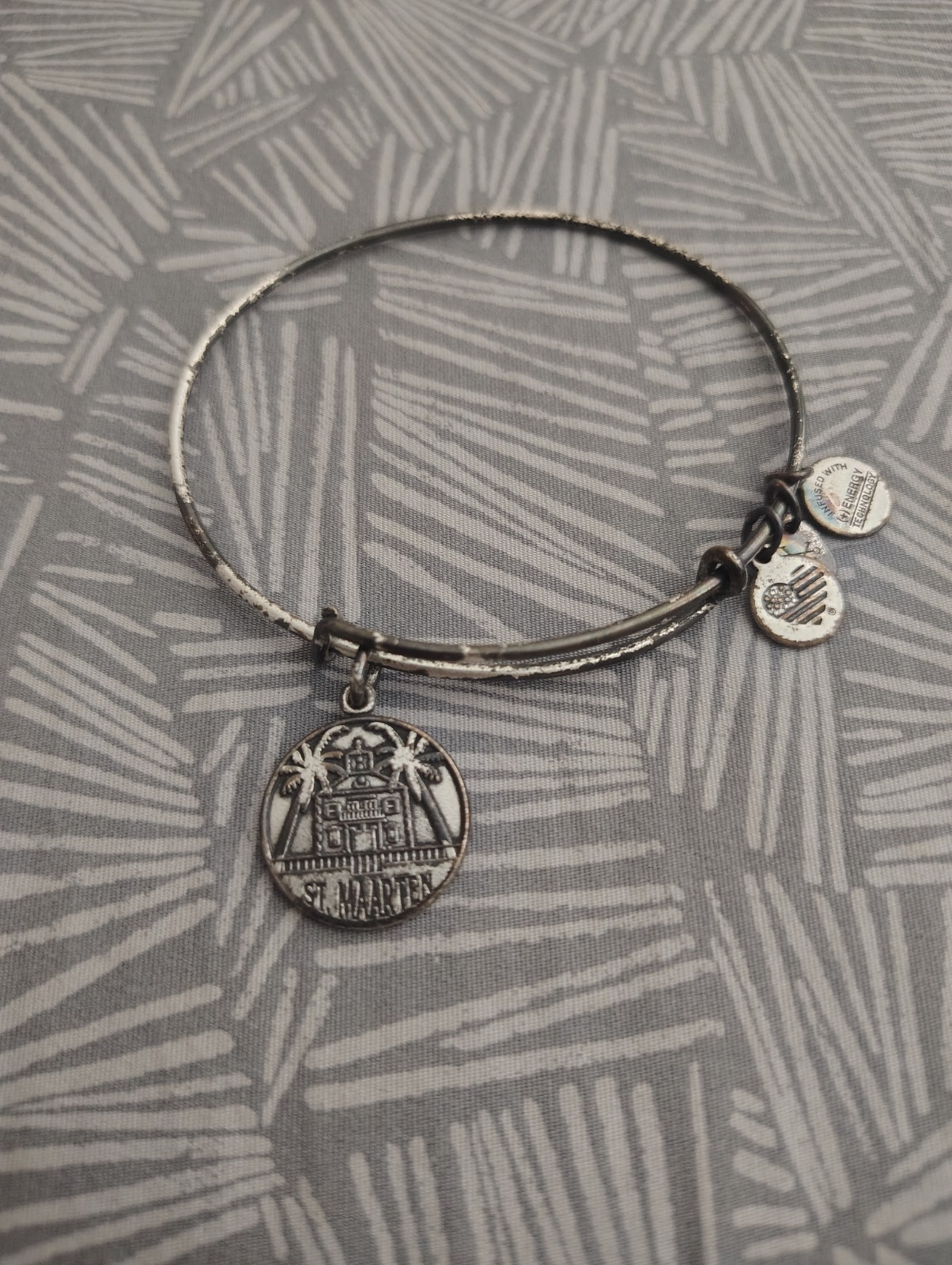 ALEX AND ANI Silver Adjustable Charm Bangle Bracelets Lot of 9, Assorted Themes