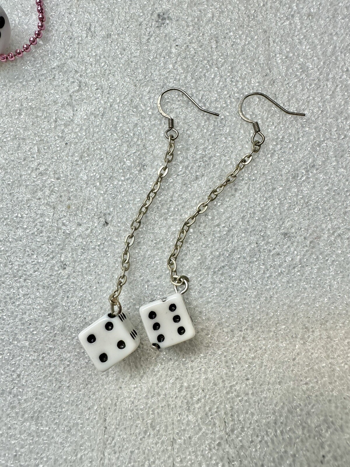 Lucky Dice 3 Piece Jewelry Set Necklace Earrings & Bracelet Set