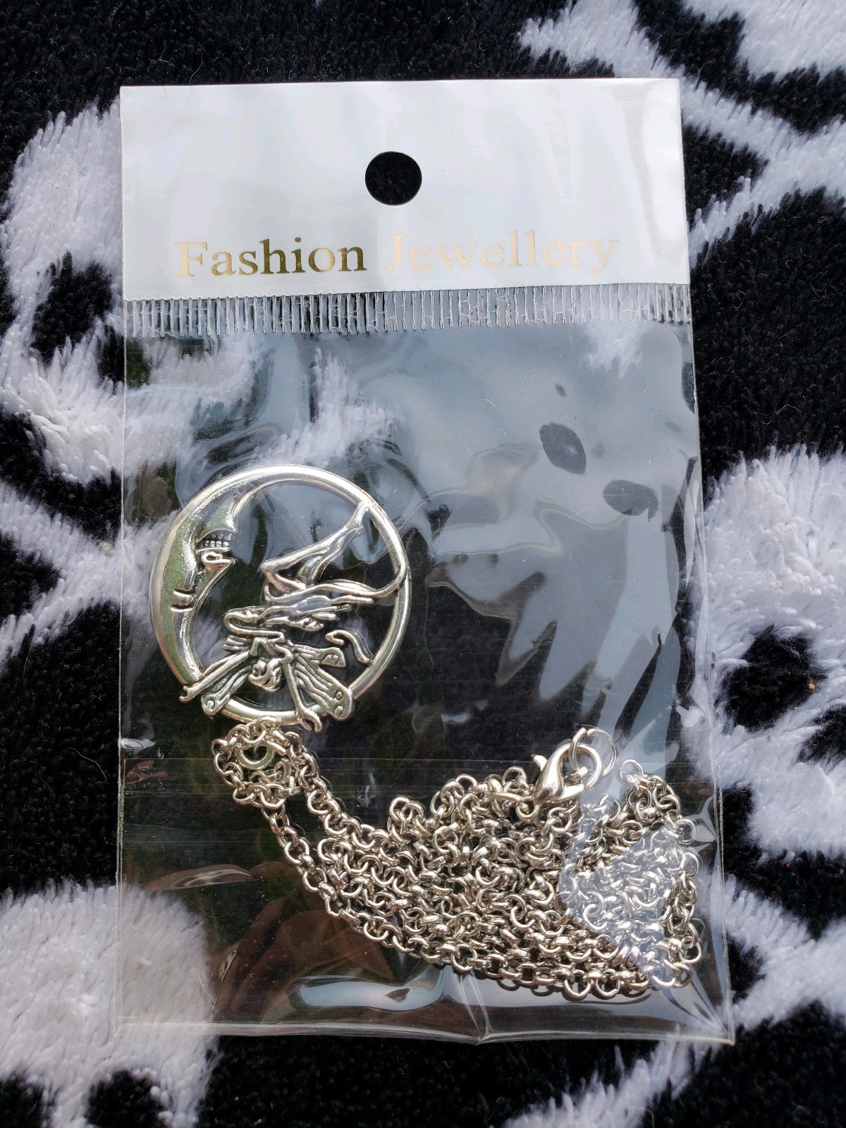 fairy with moon pendant necklace fashion jewelry brand new very cute