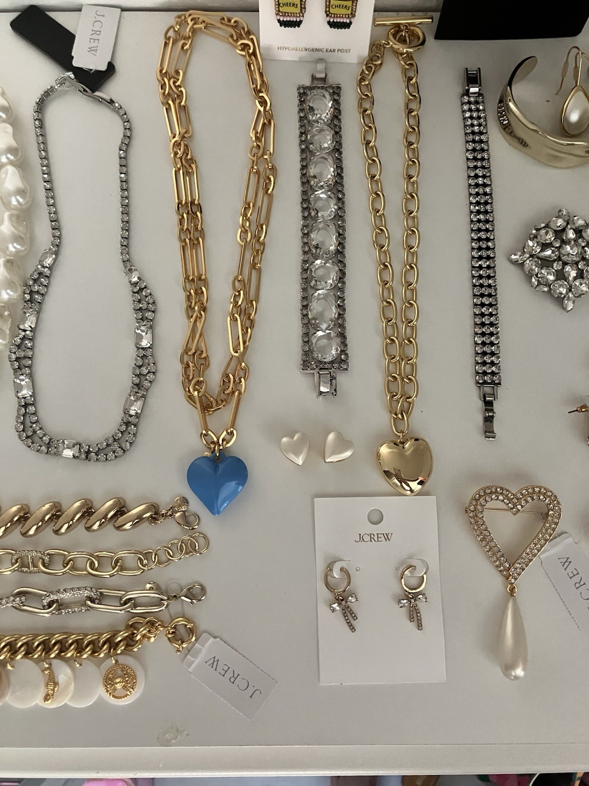 Brand New Current 25 Piece Lot Of J Crew Retail Necklaces, Earrings And Bracelet