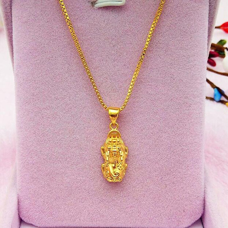 Brave set 22K 23K 24K Thai Baht Gold Filled Yellow GP Necklace